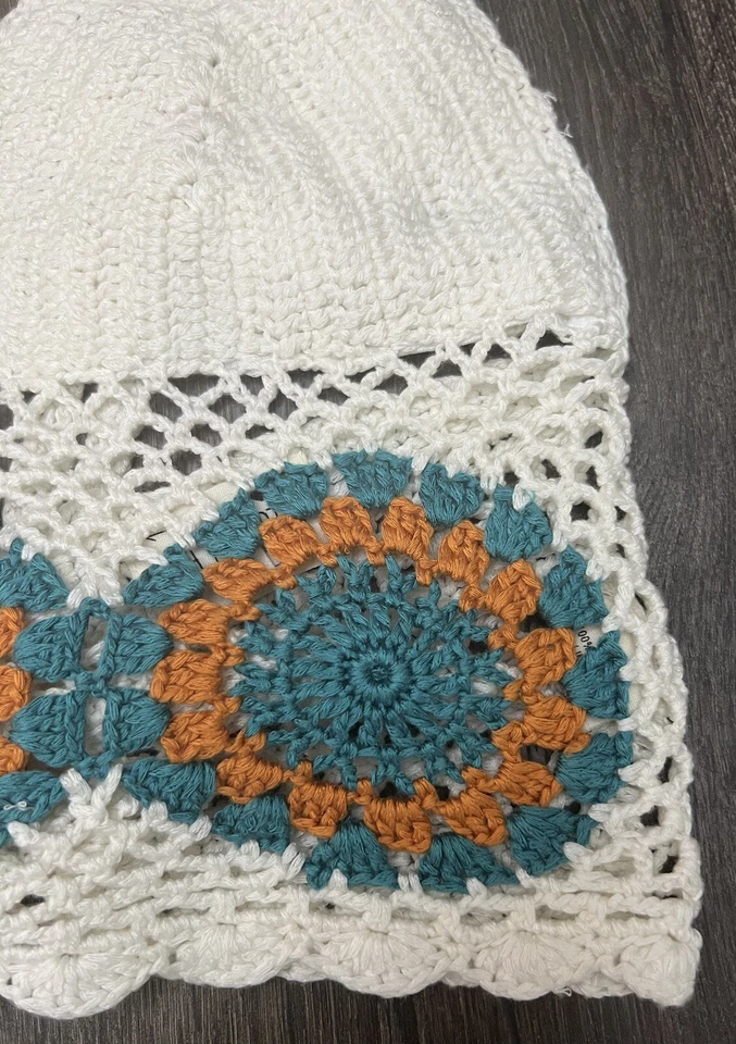 Top halter LA Hearts boho crochet blanco para mujer talla Xs/S festival cabaña Foto 3 de 4