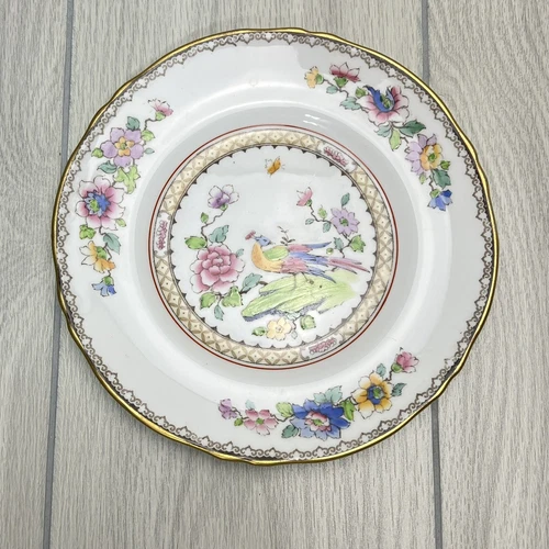 CROWN STAFORDSHIRE Hand Painted Floral Bone China Plate 8" Replacement