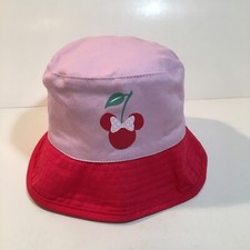 Disney Junior Minnie Mouse Reversible Pink Bucket Hat Plaid