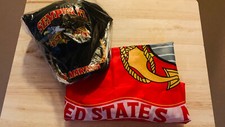 USMC Hat And Flag