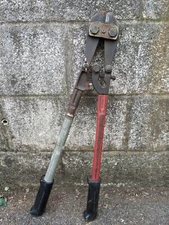 Klein Tools 24” Bolt Cutters w/Metal Handles & Hard Grips: 7/16 soft 5/16 hard