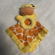 NWOT Carter's Giraffe Lovey Snuggle Me Baby Security Blanket Blankie Ring Rattle