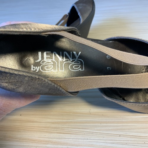 Jenny By ARA Satin Pumps Bronze Size 3G (5 M) True Vintage - Picture 7 of 10