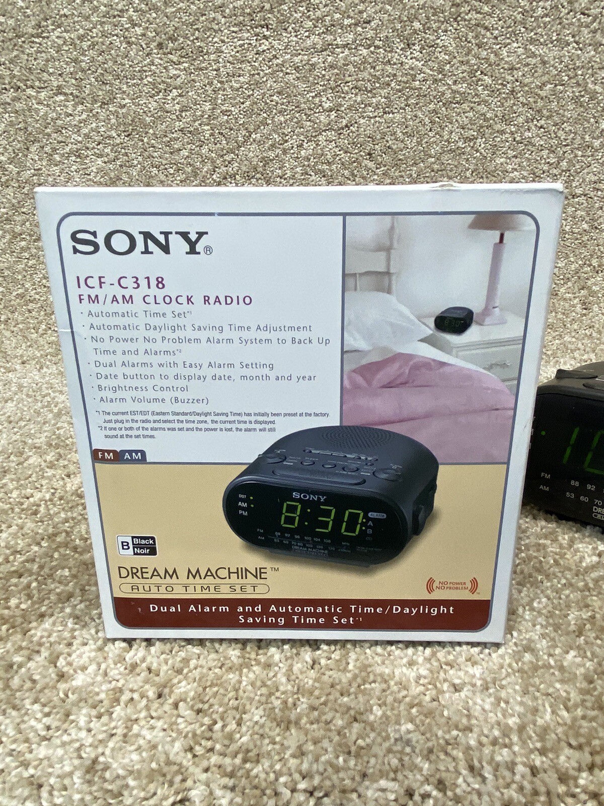 Sony Dream Machine ICFC318 Alarm Clock AM/FM Radio Black eBay