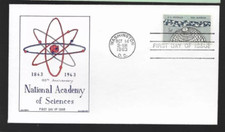 NATIONAL ACADEMY OF SCIENCES CENTENARY GOLDBLUM JACKSON CACHET 1963 FDC #M-20 UN