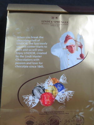 1) Bag Lindt Lindor Assorted Flavors Chocolate Truffles 15.2 Oz