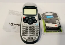 Dymo LetraTag LT-100H Portable Label Maker Gray Silver Tested Working w/ Ribbon