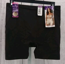 Naomi and Nicole Womens Shaping Bottoms Black Size 2X AA5
