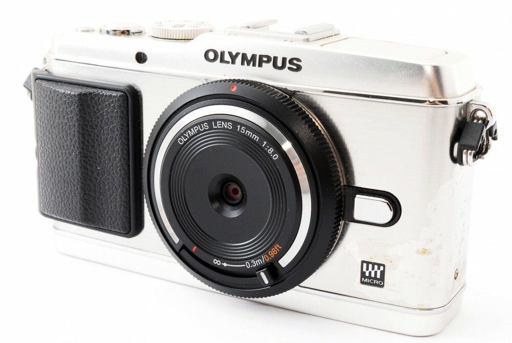 Olympus PEN E-P3 12.3MP 15mm Lens Set Silver [Exc+++] w/8GB