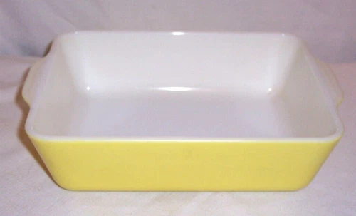 PYREX Yellow # 503 Refrigerator Dish NO LID Vintage