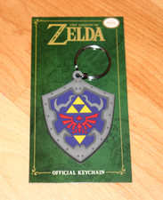 The Legend Of Zelda Hylian Shield Official Rubber Keychain Keyring Nintendo 2017