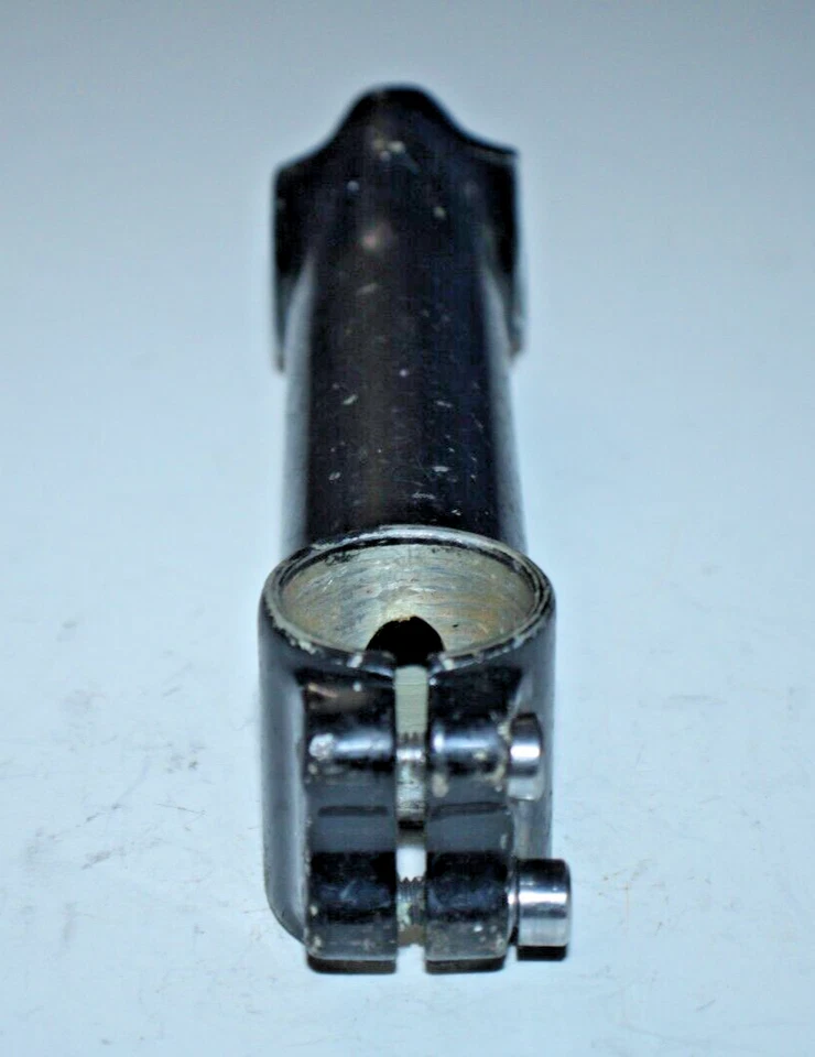 Vástago de bicicleta de colección 135 mm 1 1/8" sin rosca 3º elevación 25,4 mm negro MTB remitente de EE. UU. Foto 3 de 4