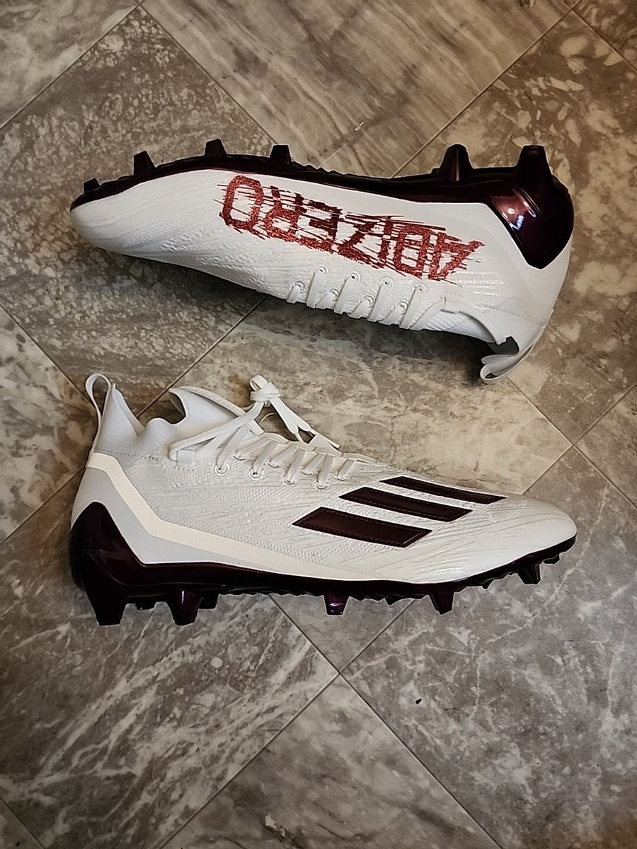 Adidas Adizero Primeknit Football Cleats White Maroon HP8741  display picture 1