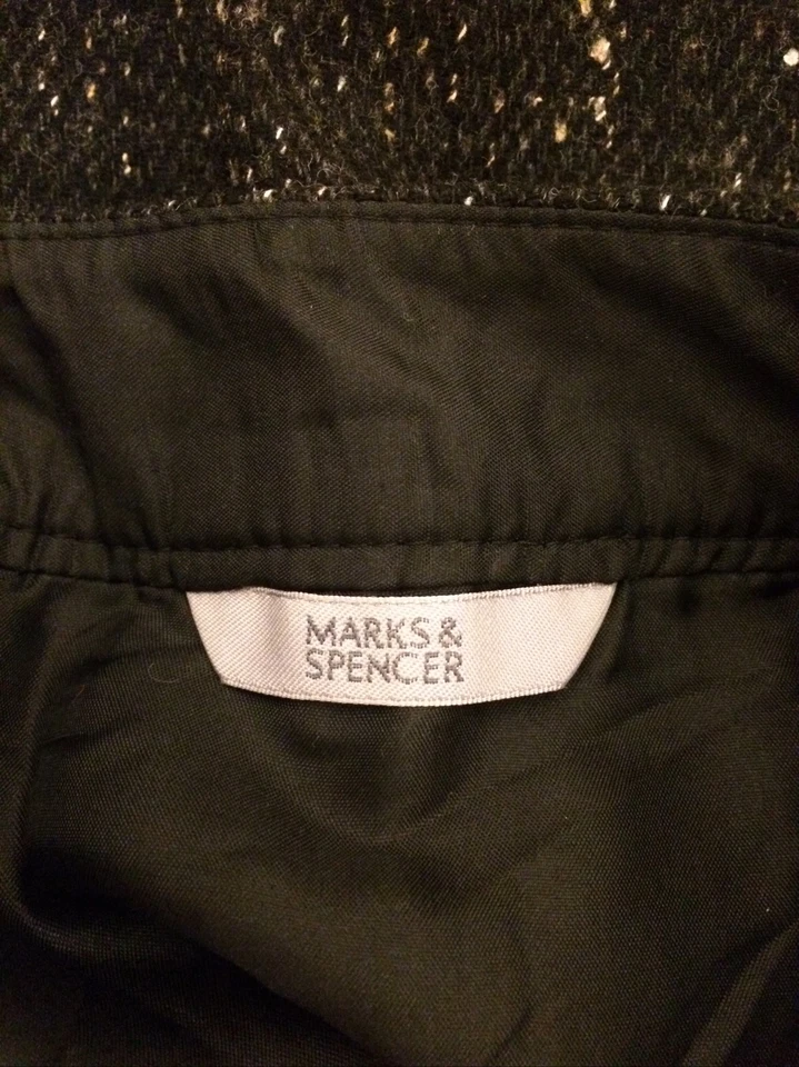 M&S Lovely Women Girls Wool Blend Grey Mix A-line Flared Skirt M 10 UK 38 EU - Image 4 of 4