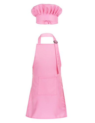 iEFiEL Kid Boys Girls Adjustable Apron Chef Hat Set Kitchen Cookwear Baking - Picture 27 of 91