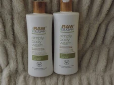 2-Raw Sugar Sensitive Skin Body Wash - Green Tea, Cucumber, Aloe Vera  (25 FL oz