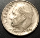 1967 Roosevelt Dime 10 Cent U.S America SILVER COLOR UNITED STATES 10c Coin