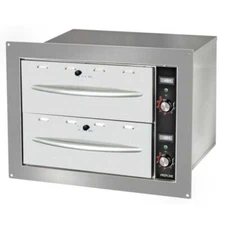 Double Built-in Stainless Steel Drawer Warmer- 900W, 120V