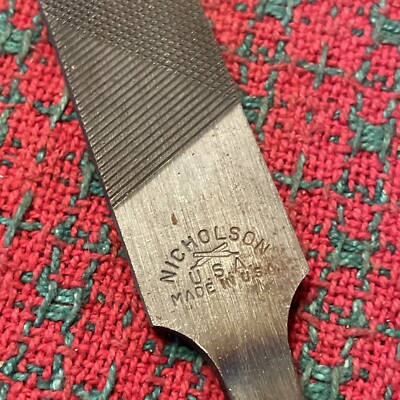 Vintage Nicholson USA 8'' Flat Bastard File   NOS