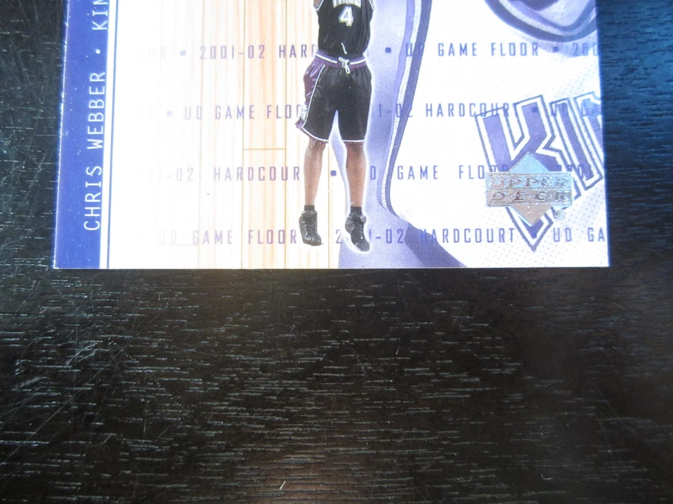 2001-02 UD Hardcourt Game Floor # CW CHRIS WEBBER Floor Card - Image 4 of 4