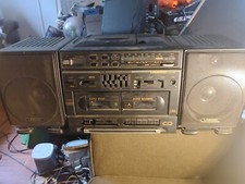 Lasonic CDP-997 Boombox CD/Double Cassette Portable Tape Player