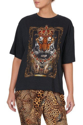 Vgc £209 Camilla Franks relaxed body and sleeve Tee T-shirt S Uk 10 Lady Lodge
