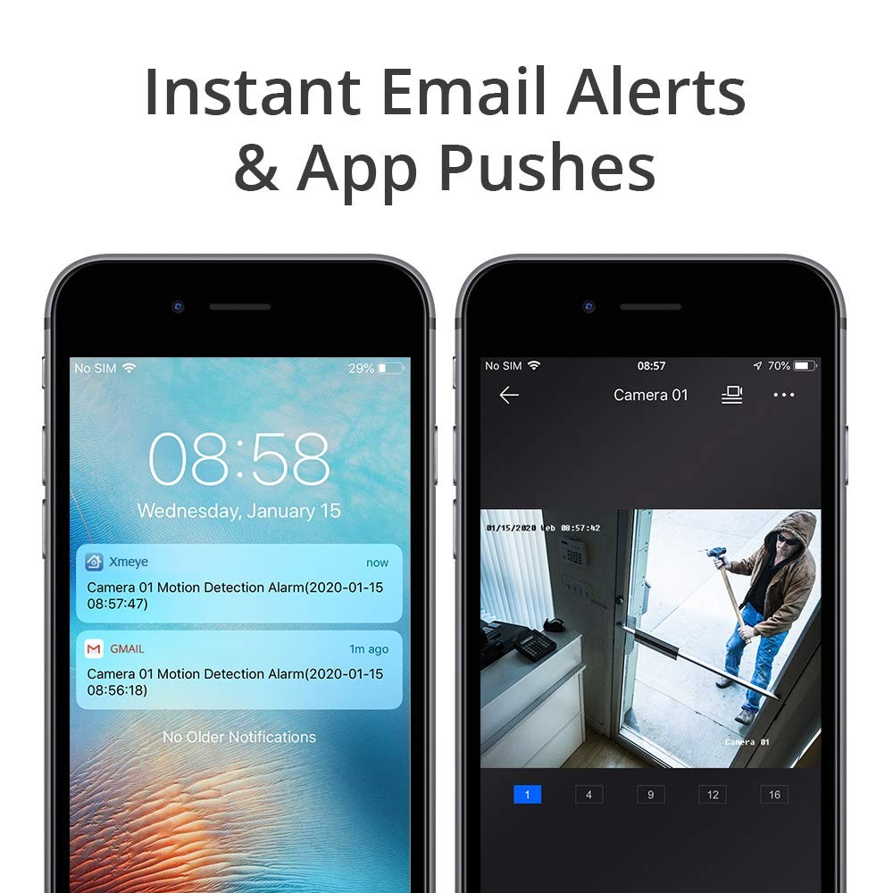 4CH 5MP Lite 5-in- HD Analog Hybrid DVR&NVR Supports Up to 5MP IP Camera+5MP