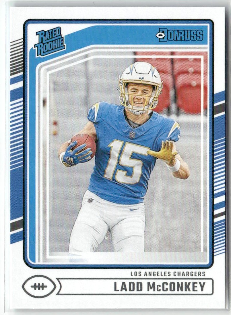 Ladd McConkey RC 2024 Donruss Los Angeles Chargers #328