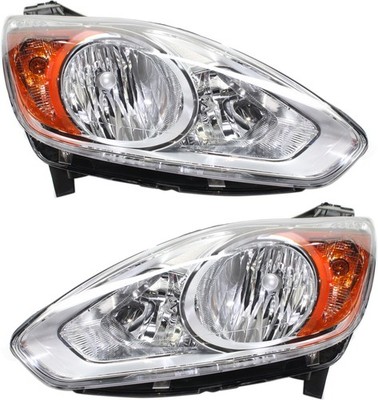 Driver and Passenger Side Headlights For Ford C-Max 2013-2016 Halogen w/ Bulb/s
