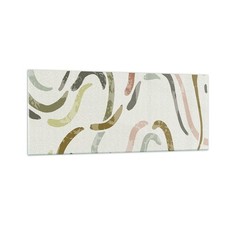 Quadro su Vetro 100x40cm Pastello Minimalista Luminoso Stampe Moderni Murale