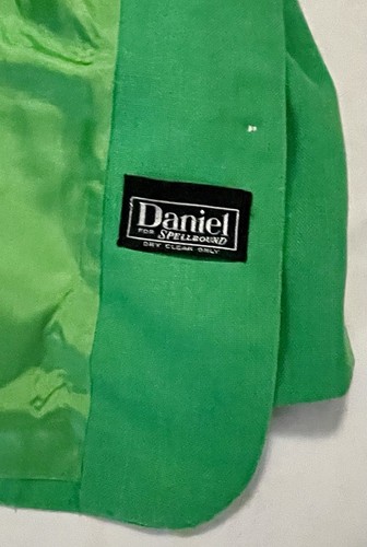 Daniel For Spellbound 4pc Pant Skirt Suit Scarf Vintage 80s Kelly Green Lined - Picture 22 of 22