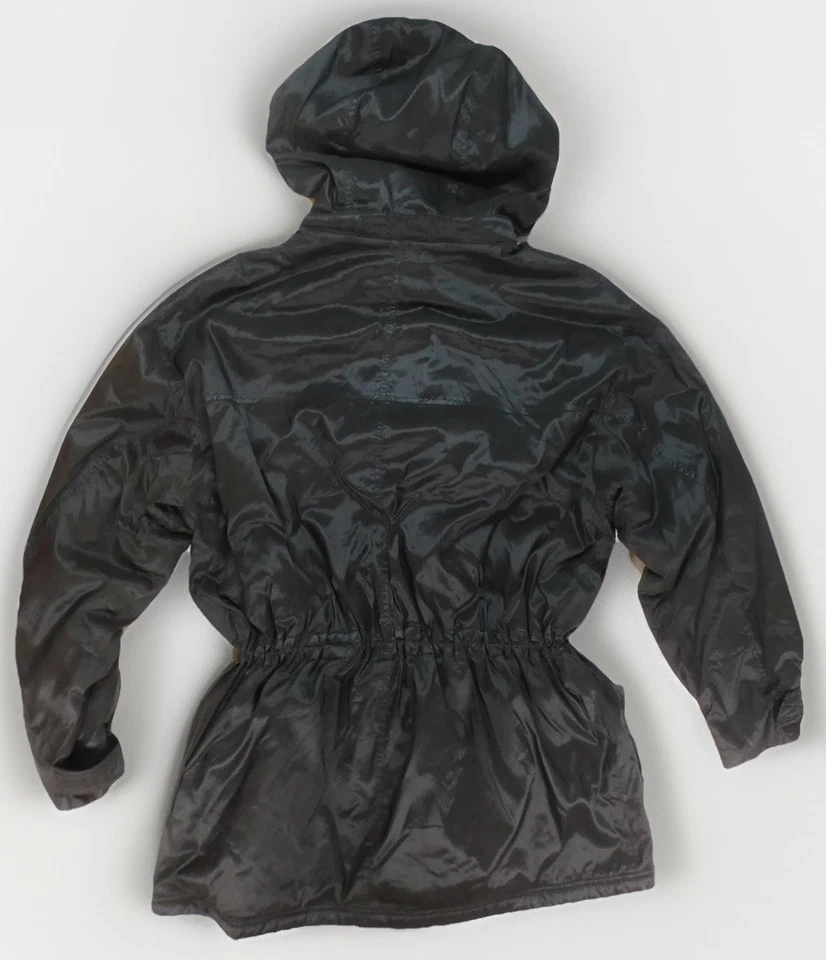 Chaqueta deportiva Escada para mujer grande negra con capucha esquí parka impermeable con brújula Foto 2 de 4