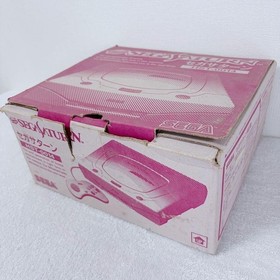 Sega Saturn Console HST-0014 White Japanese Version Tested Good Complete Box