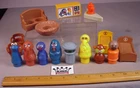 VTG Fisher Price Sesame Street Toys Little People figures 16 pcs. Play Family