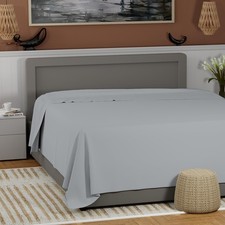 100 Cotton Cool Crisp Percale King Top Sheet - Breathable Comfortable