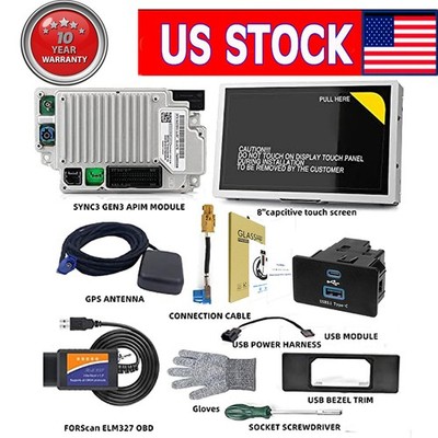 Latest SYNC 2 to SYNC 3 v3.4 Upgrade Carplay KIT Fit for Ford Sync3 USA HD GPS