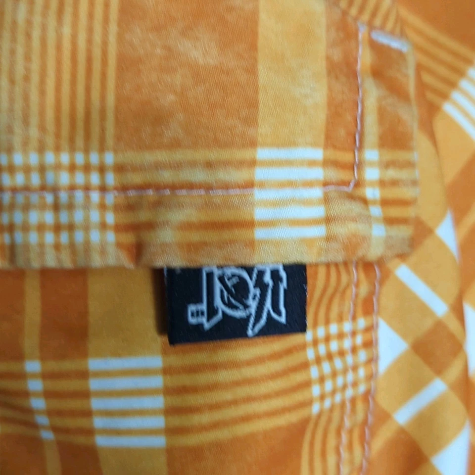 Lost Board Shorts Para Hombres 29 Naranja Blanco Bañador a Cuadros Surf Playa 9 Pulgadas De Colección Foto 4 de 4