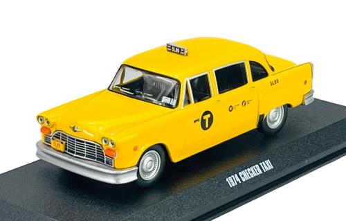 GREENLIGHT JOHN WICK 1974 DECKER TAXI JAUNE 1:43 MODÈLE MOULÉ SOUS PRESSION NEUF 86607