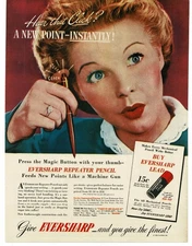 1946 Eversharp Repeater Mechanical Pencil Vintage Print Ad