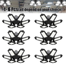 1-6pcs LED Garage Lights 12000000LM Deformable Garage Ceiling Light Shop Light