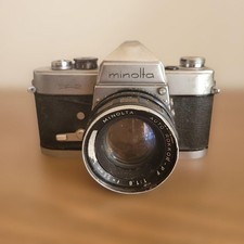 Minolta SR-2 Film Camera with Auto Rokkor 50mm f/1.8 Used From Japan