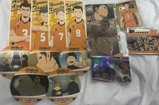 Haikyu!! Karasuno High School Badge Set - Dachi Sawamura, Asahi, Tanaka, Shimizu