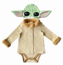 NWT DISNEY STORE Baby Yoda Costume for Baby Star Wars: The Mandalorian Sz 9-12M