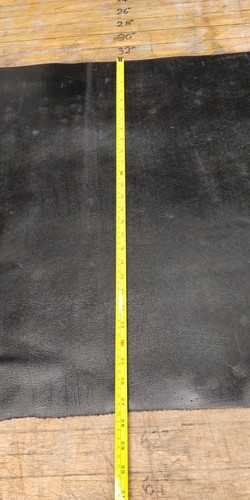 Black Shiny Print Leather Butt Split 2.3-2.4mm Thick LOT 4440 Craft Uk (Seconds) - Picture 6 of 9