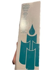 Partylite Box of (4) 10" Inch Unscented  Taper Candles two Blue Two Green