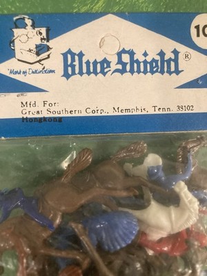 Bagged 1/87 Scale Indians With 10 Cent Header card.