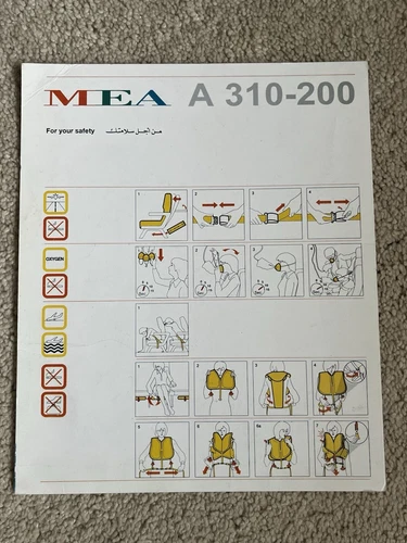 MEA A 310-200  Safety Card