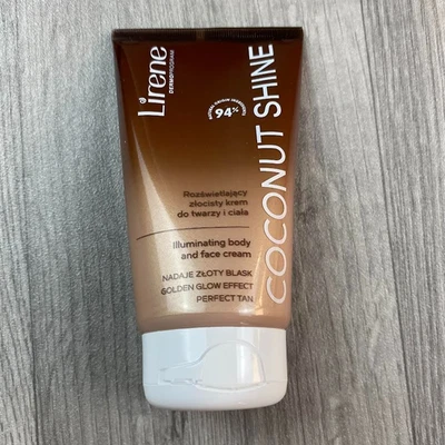 Lirene Perfect Tan Illuminating Coconut Shine Face and Body Cream 150ml