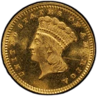 1881 $1 PCGS MS 64 CAC