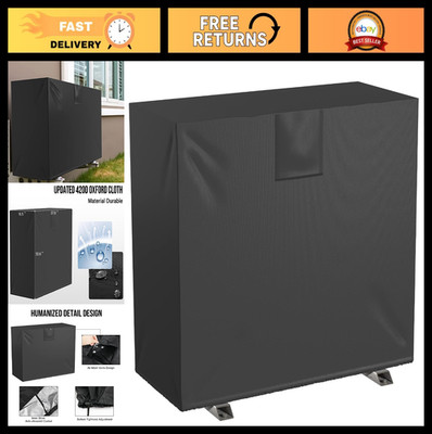 Waterproof Split Air Conditioner Cover for Outdoor Units, Vent Hole, Fits 37.8''x